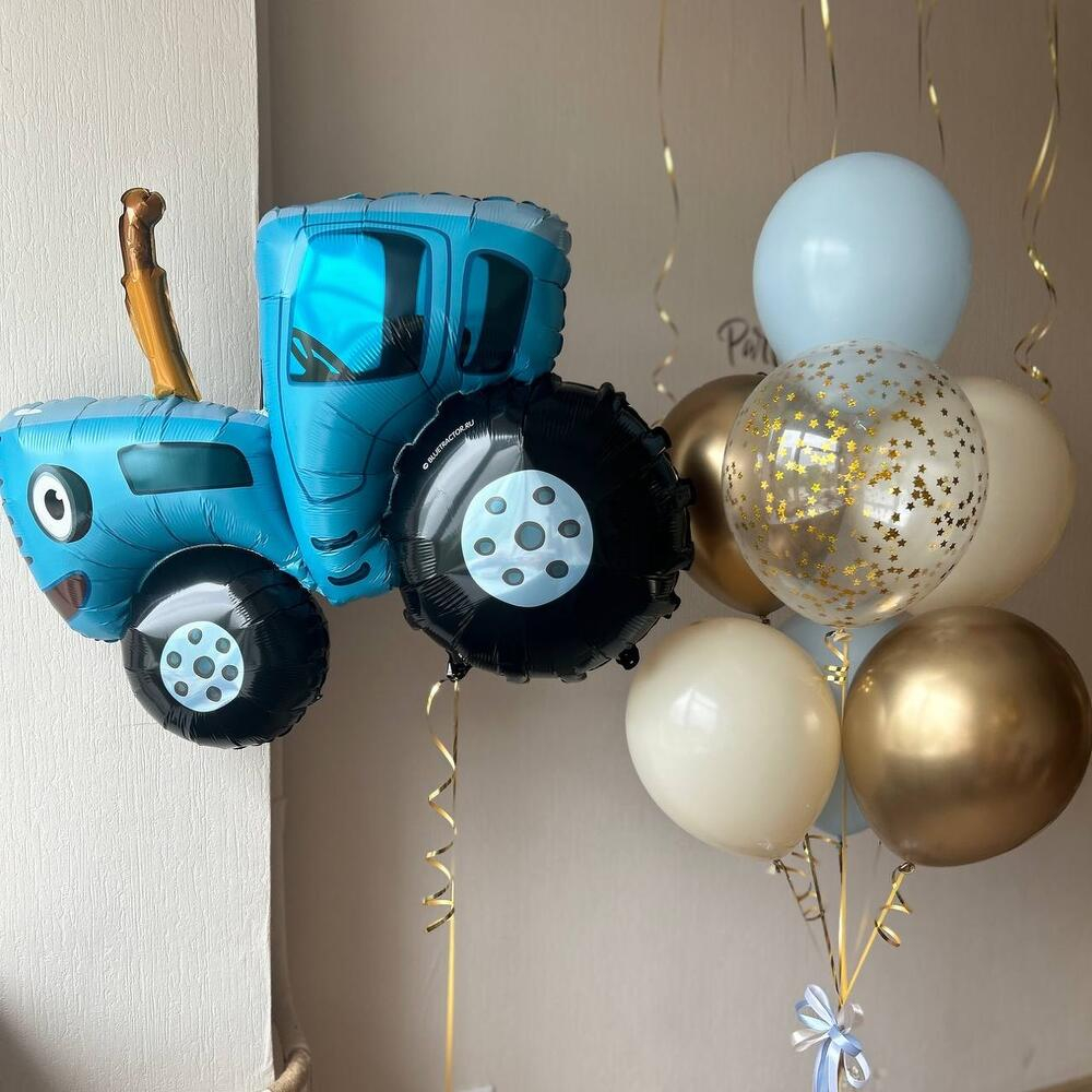 Сет шаров «Синий трактор»