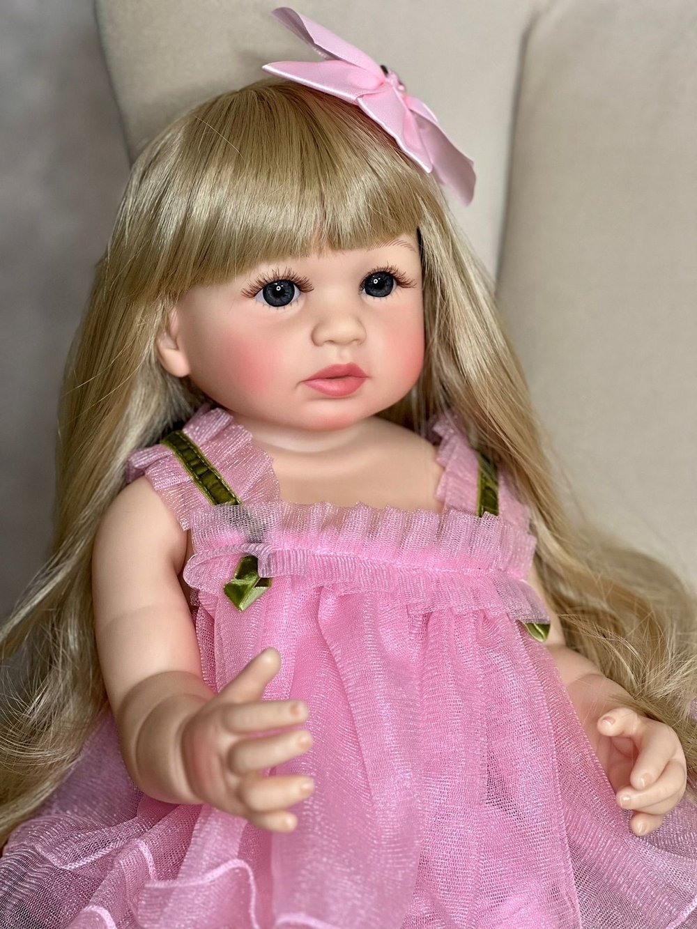 Кукла Реборн виниловая 55см в пакете (FA-012)