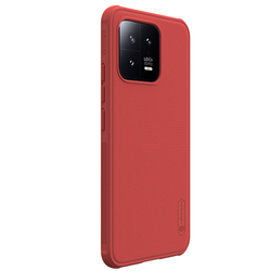 Двухкомпонентный усиленный чехол красного цвета от Nillkin для Xiaomi 13, серия Super Frosted Shield Pro