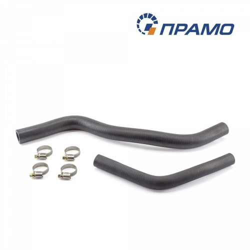 Патрубок печки /1118/ 2 шт с хомутами (Прамо)