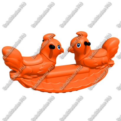 Качалка детская для помещений, детских садов "Птички"