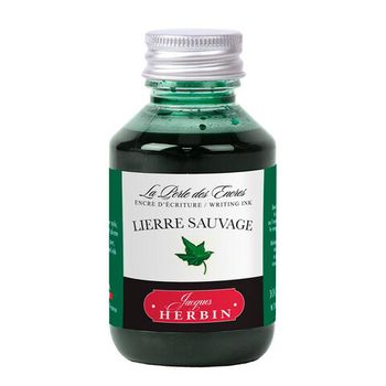 Чернила во флаконе Herbin 100 мл Lierre sauvage зеленые (17037T)
