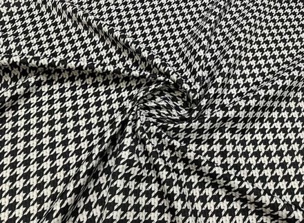 Велюр Принт гусиная лапка