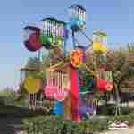 Колесо обозрения «Небосвод» двустороннее  — 8 м, 12 кабин, до 24 человек