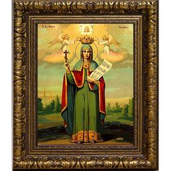 Святая мученица Параскева Пятница. Икона на холсте.