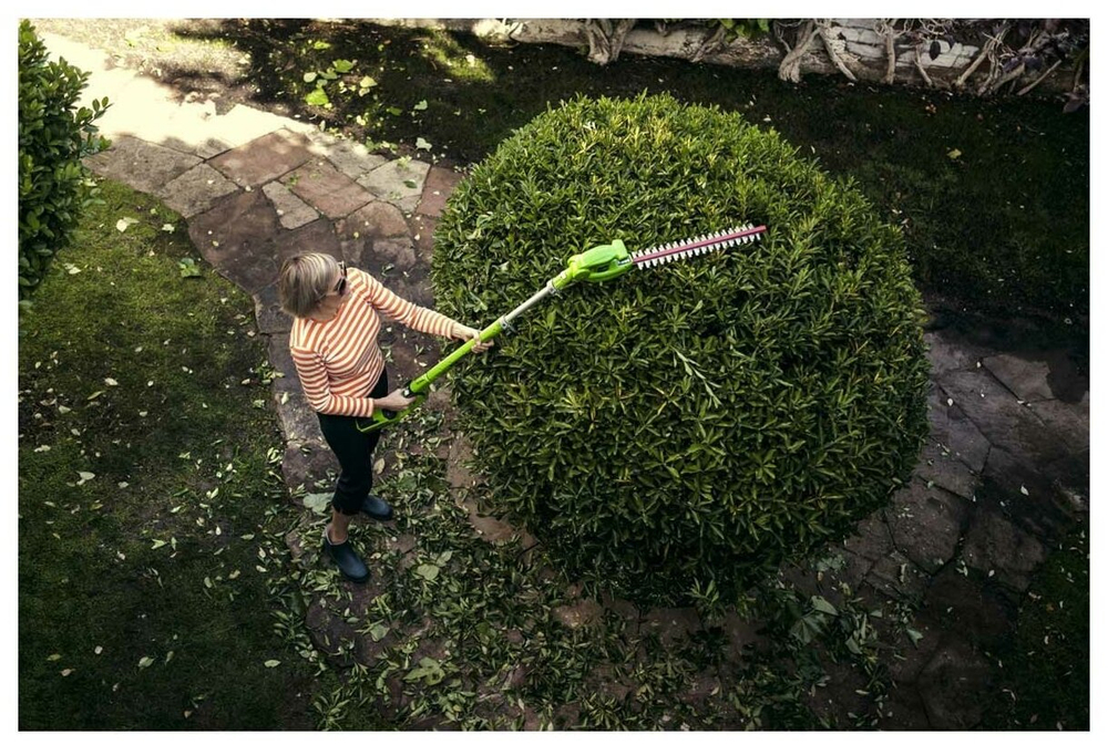 Кусторез штанговый аккумуляторный GREENWORKS G24PH51 24V, 51 см, с 1 АКБ 2Ач и ЗУ (2300707UA)