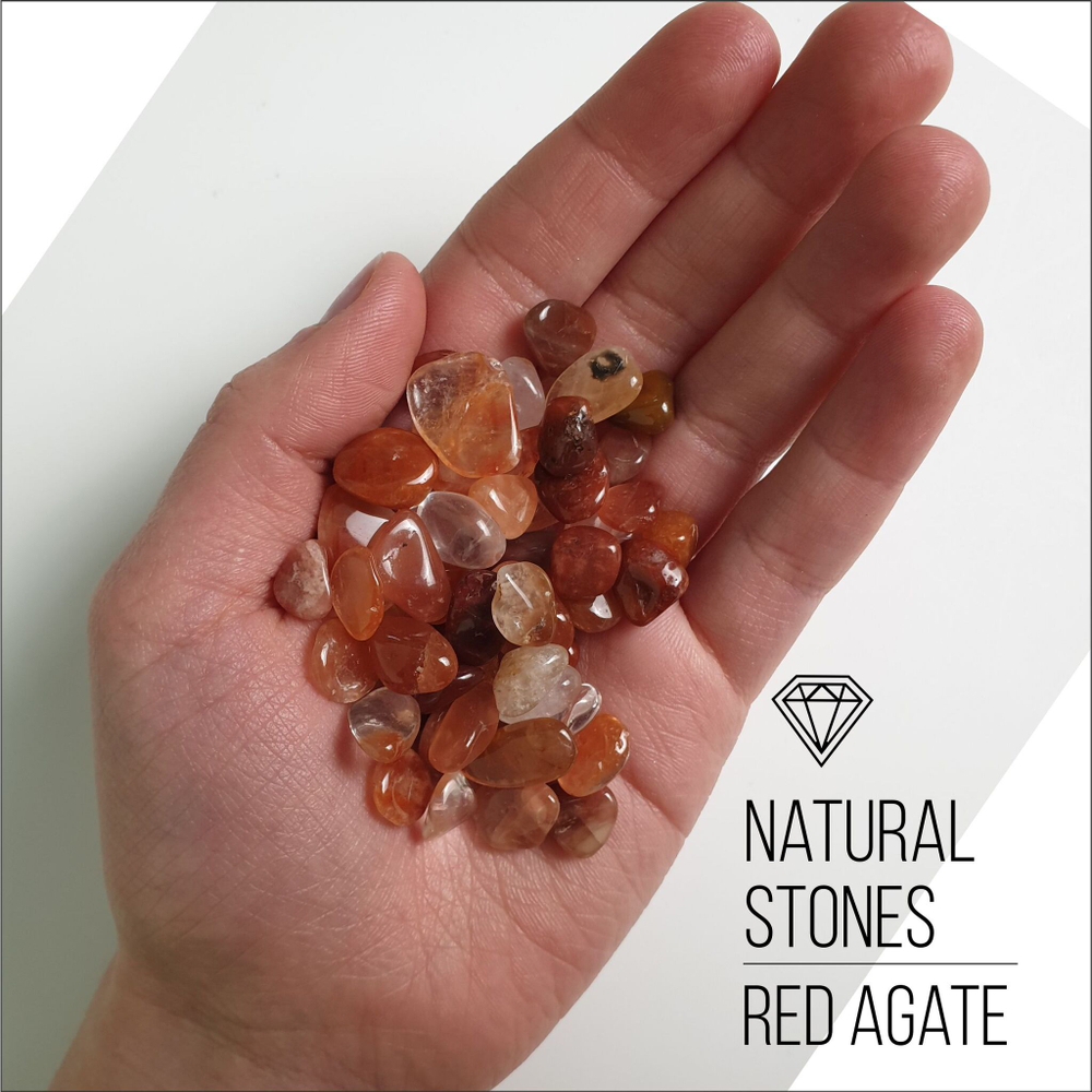 Натуральный камень Red Agate, 10-15 мм, 100гр