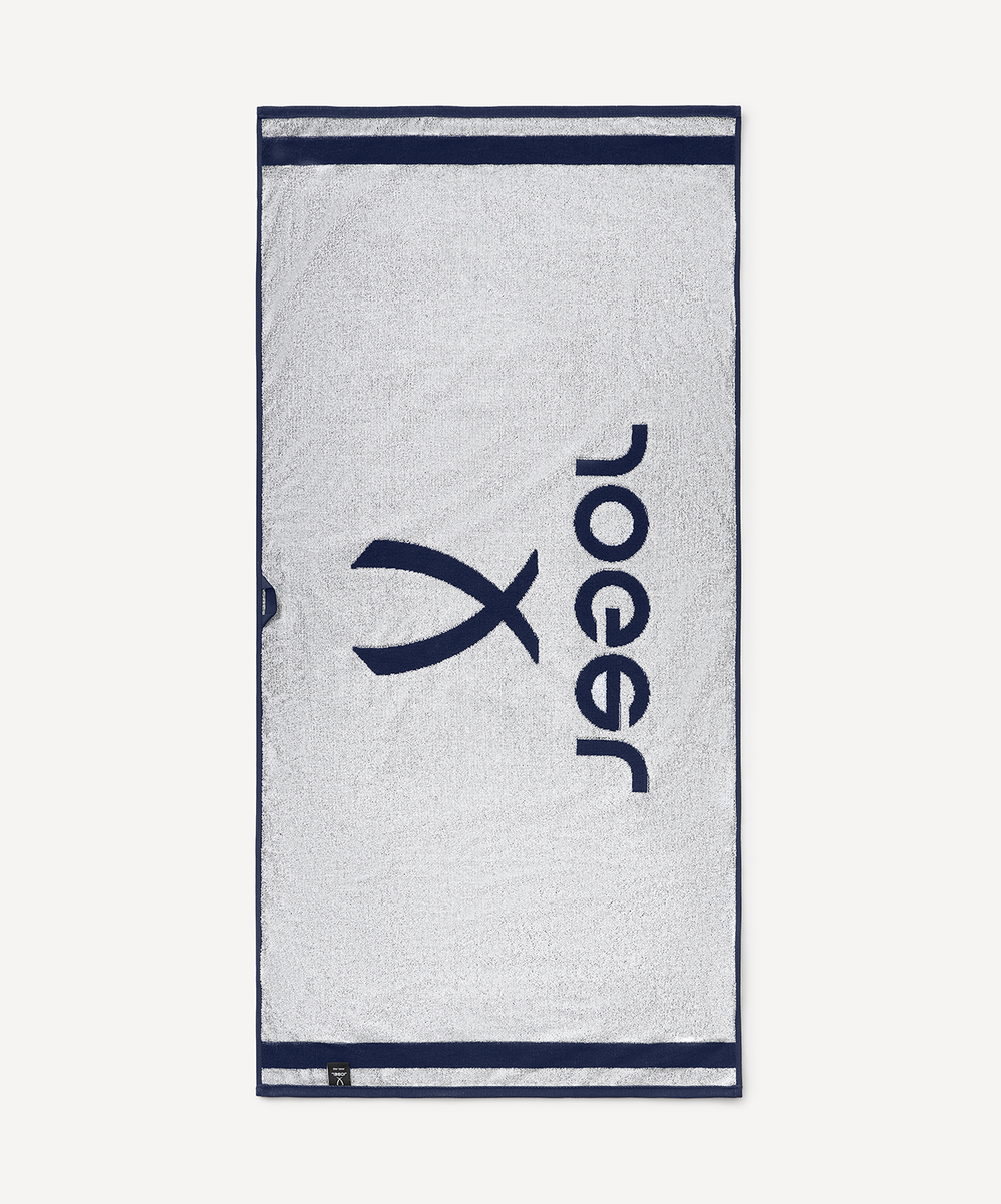 Полотенце спортивное JOGEL ESSENTIAL Towel L, 70х140, темно-синий/белый