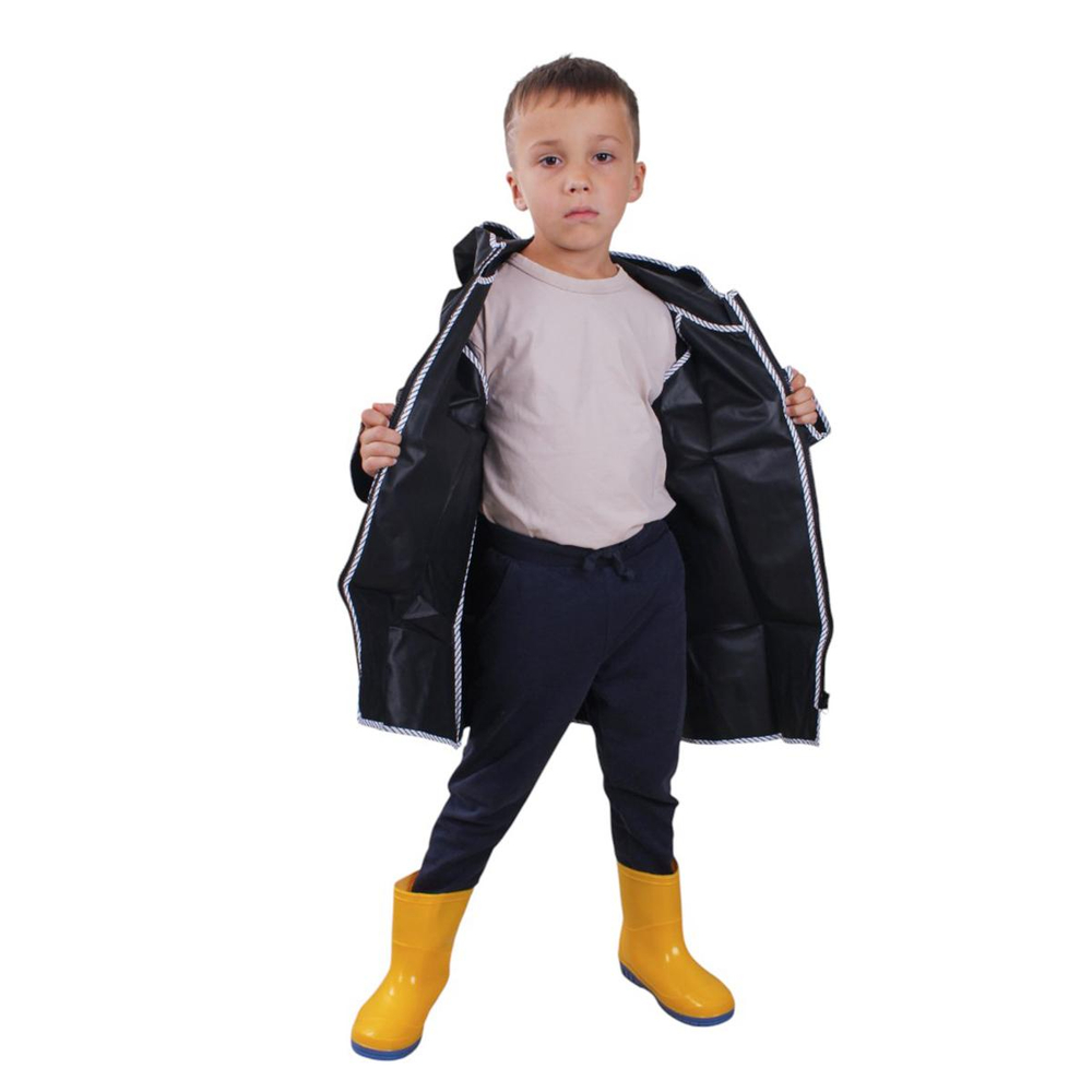 Дождевик с капюшоном, розовый, рост 110 см