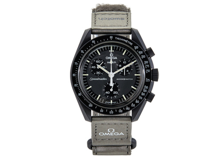 Швейцарские мужские часы Swatch x Omega Bioceramic Moonswatch Mission to Mercury SO33A100