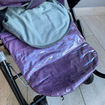 Коляска комбинированная «Наши детки» 6 баклажан с полоской (арт. НДТ6/6)