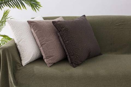 Наволочка 45х45 Sofi De MarkO Кристал темно-коричневая