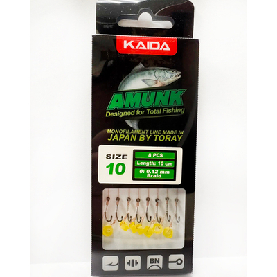 Крючки KAIDA AMUNK FMB01PR-10