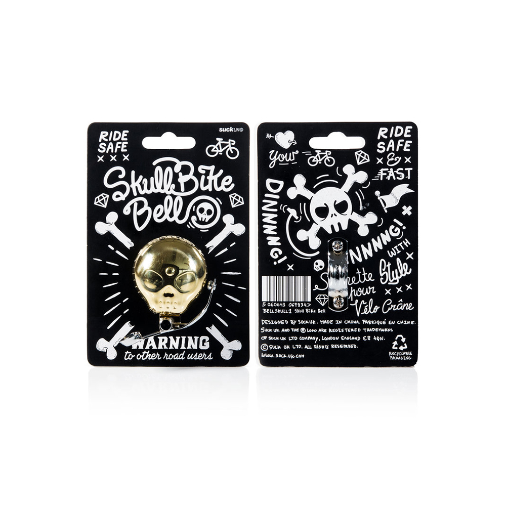 Звонок для велосипеда skull bike bell