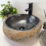 Раковина из речного камня RS-63475 (40*41*15) 0122