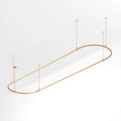 Основание ART-APRIORI-OVAL-ROD-800-4000x1000 (GD) (Arlight, IP20 Металл, 3 года) 054531