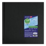 Скетчбук, слоновая кость, 100 г/м2, 190х190 мм, 110 л., книжный твердый переплет, BRAUBERG ART, 113185