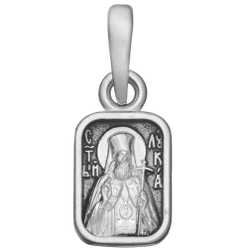 Образок из серебра/Чернение/С подвижным ухом/Лука