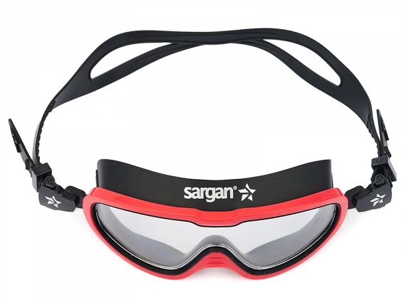 Очки для плавания детские Sargan Старт черный/красный