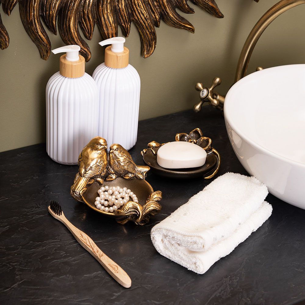 Мыльница Орхидея Калипсо Бронза