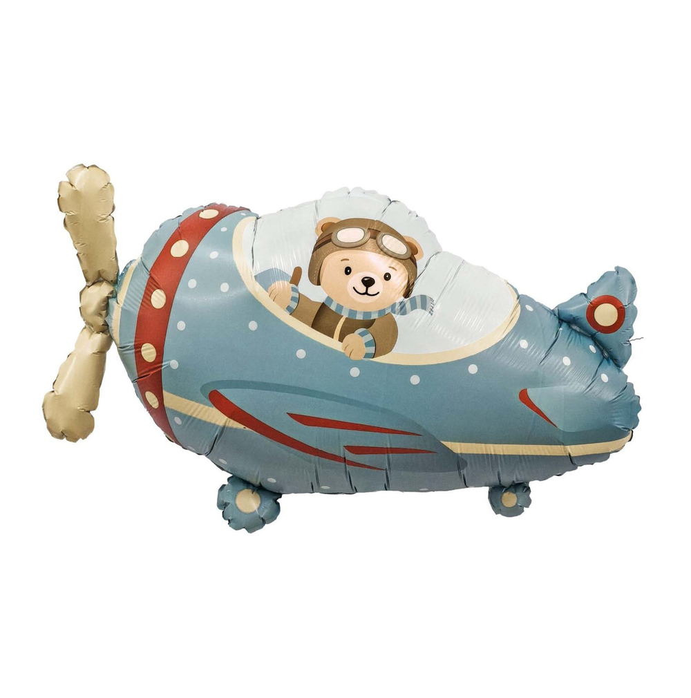 Самолет и мишка-пилот