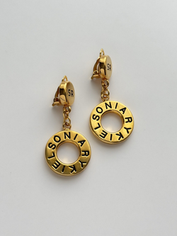 Клипсы с круглыми подвесками Sonia Rykiel