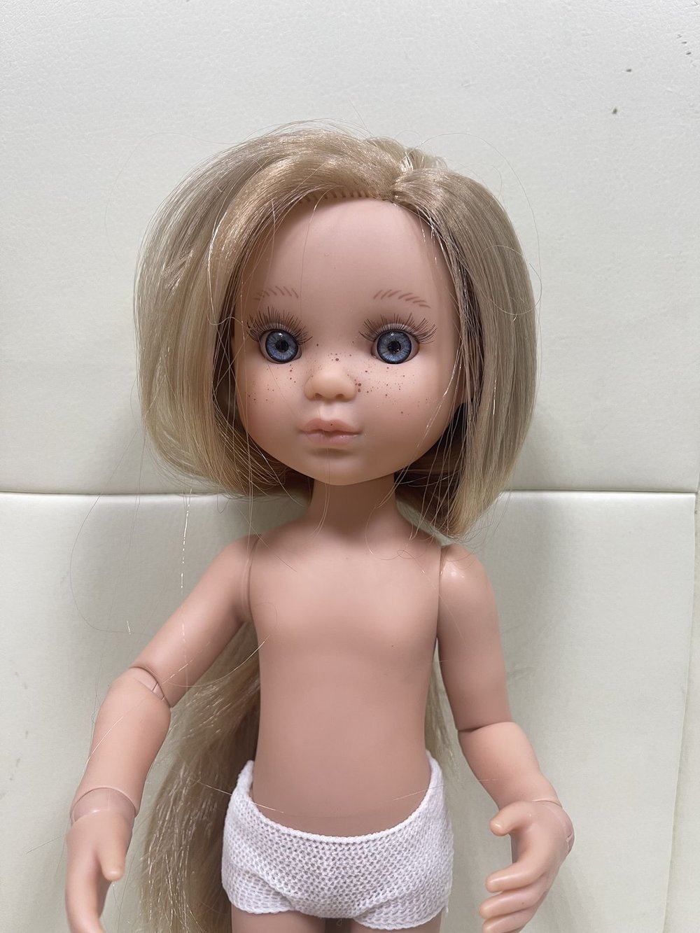 Уценка Кукла для девочки виниловая шарнирная 35см Ева (4820A)