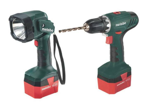 Ак. винтоверт Metabo BS 12 NiCd 2х1,7Ач, кейс + фонарь