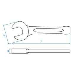 KING TONY (10A0-30) Ключ рожковый ударный 30 мм