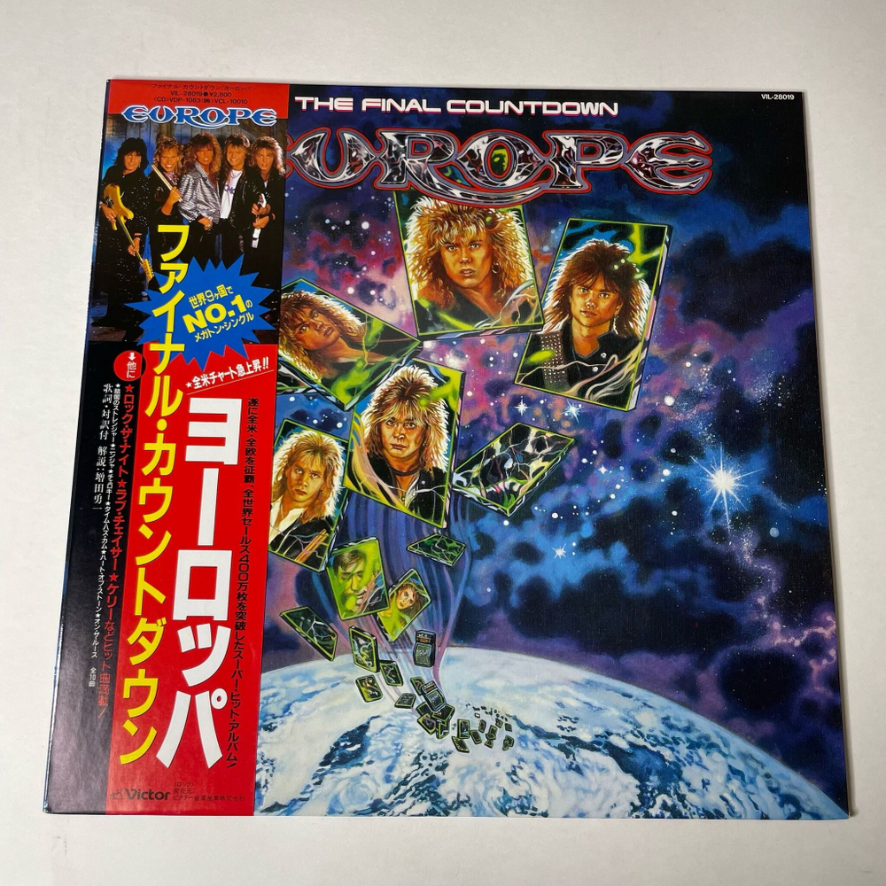 Винтажная виниловая пластинка LP Europe The Final Countdown (Japan 1986) (Obi)