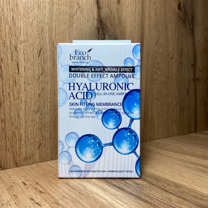 Сыворотка для лица Eco branch Hyaluronic Acid All-in-One Ampoule Skin ампульная с гиалуроновой кислотой 250 мл