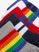 Носки хлопковые для мальчика Next 588-048, 5 шт., Белый, Красный, Серый