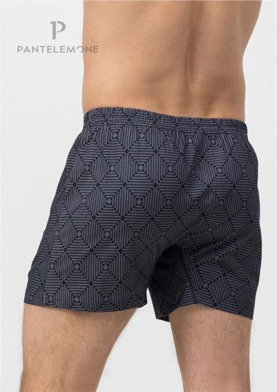 Трусы мужские семейные Pantelemone PMB-426, геометрия темно-серая