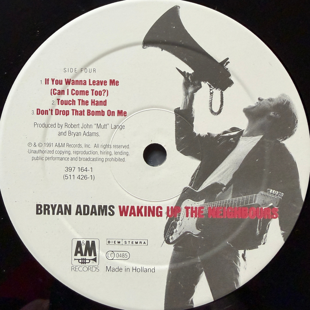 Bryan Adams - Waking Up The Neighbours 2LP (Голландия 1991г.)