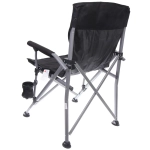 Кресло складное с подлокотниками до 100 кг SJ-0054, 58*58*92 см, цвет: чёрный, ТуристМастер