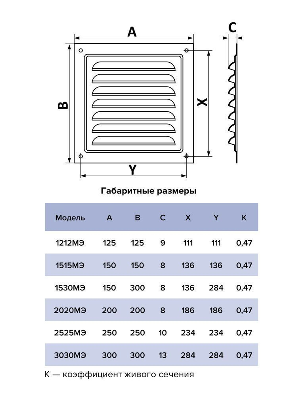 Решетка вентиляционная МЭ сетка 250х250 окраш.сталь Ivory ERA