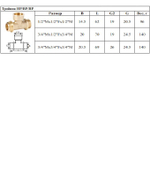 Тройник латун 1/2 Ш. х 1/2 Г. х 1/2 Ш. ViEiR  (100/10шт)