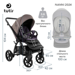 Детская коляска Tutis Nanni 7 3 в 1 1533052 Pewter