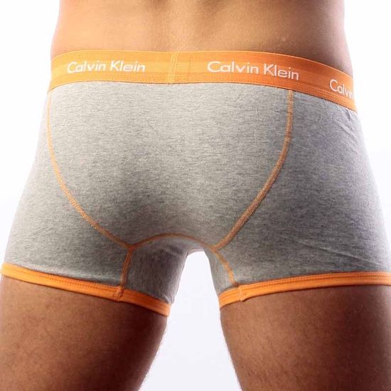 Мужские трусы боксеры серые Calvin Klein Brief 365 Grey-Orange