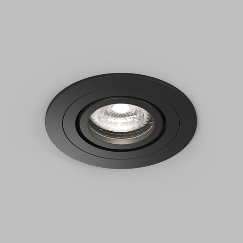 Встраиваемый влагозащищённый светильник HYDRO, IP44, до 15 Вт LED, GU10, алюминий, чёрный