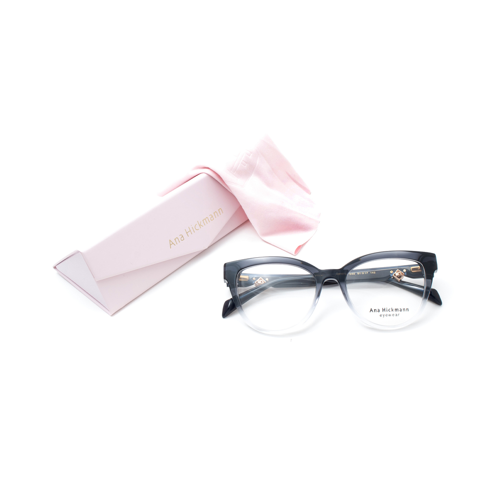 Оправа бабочка Ana Hickmann 6544 С02 прозрачно-черный/синий (Китай)