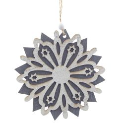 GAEM Украшение новогоднее "Снежинка", L10 W0,5 H11 см, 3в.