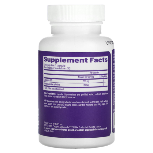 Advanced Orthomolecular Research AOR, Cogni-Q`` 30 капсул