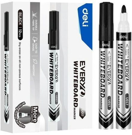 Маркер Deli  для белой доски 1,5мм черный