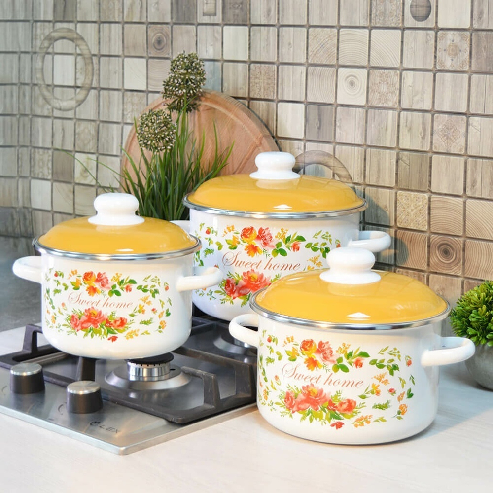 Набор кастрюль "Милый дом" №02