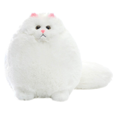 Мягкая игрушка "Толстый кот", Белый 30 см