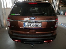 Фаркоп оцинкованный Galia F123C для Ford Explorer 2011-(паспорт и сертификат в комплекте)(без электрики)