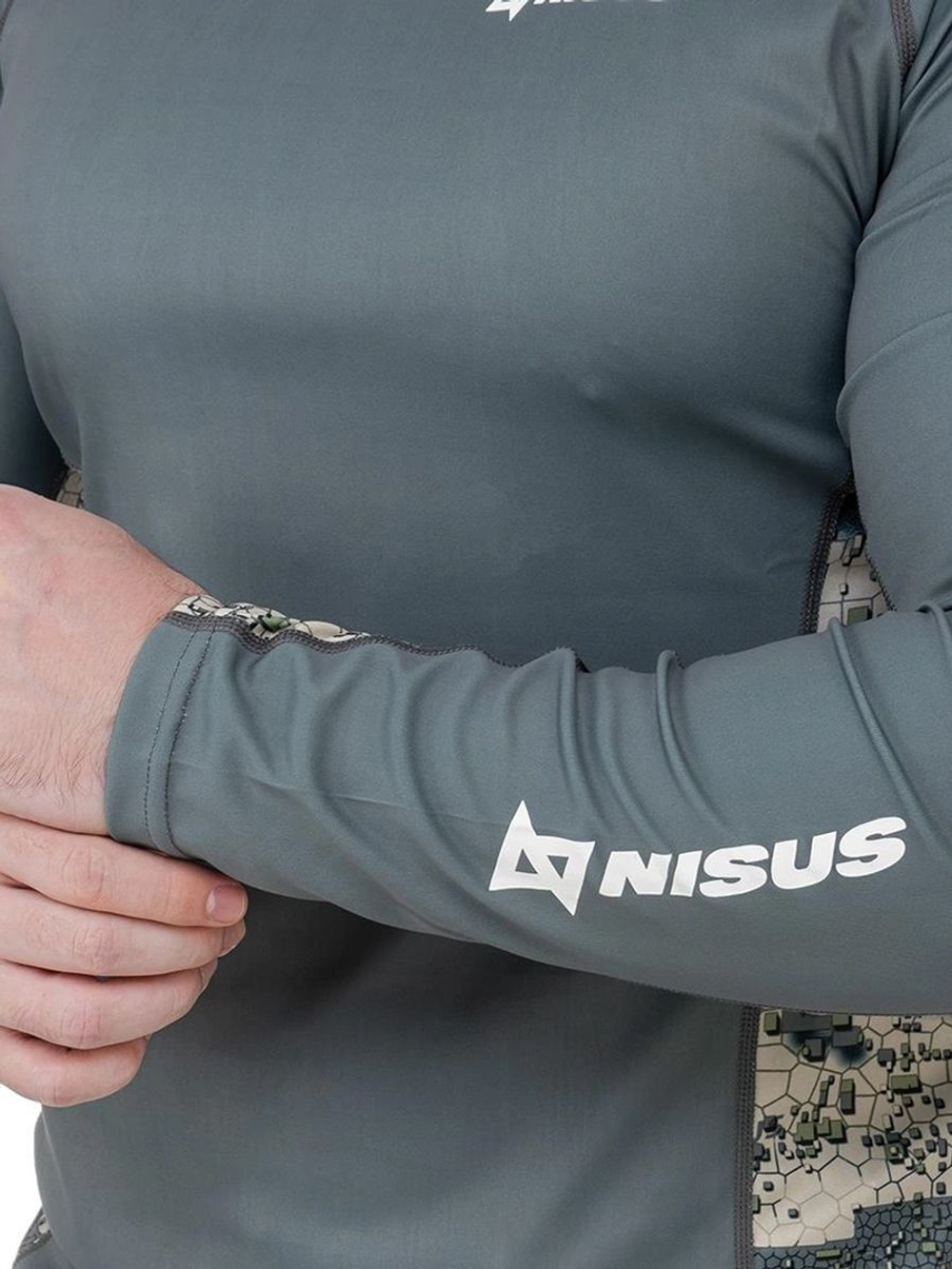 Лонгслив Nisus Armada, серый спектр, XL