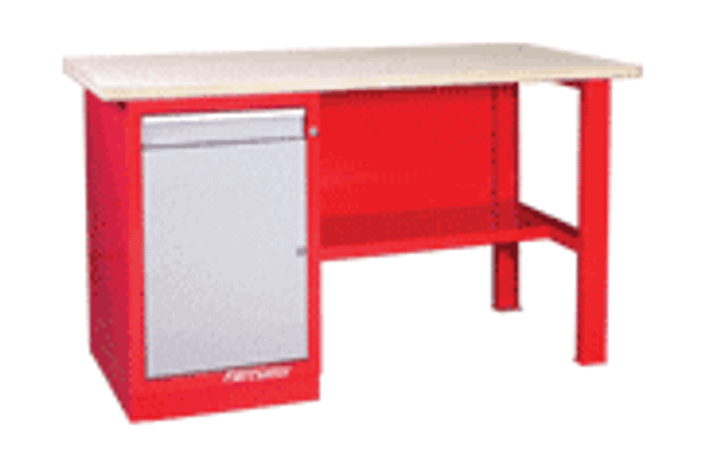 Верстак слесарный однотумбовый, 1 тумба с дверцей и 1 ящиком 01.101 Ferrum