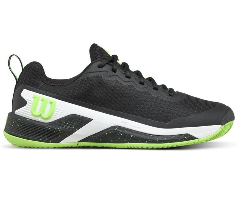 Мужские теннисные кроссовки Wilson Rush Pro 4.5 Clay TP - black/green/white